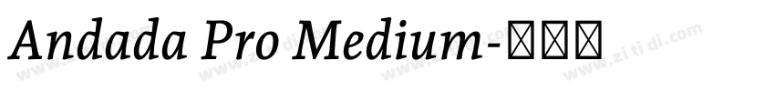 Andada Pro Medium字体转换